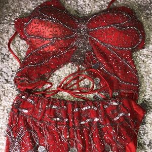 Authentic gypsy stunning red set